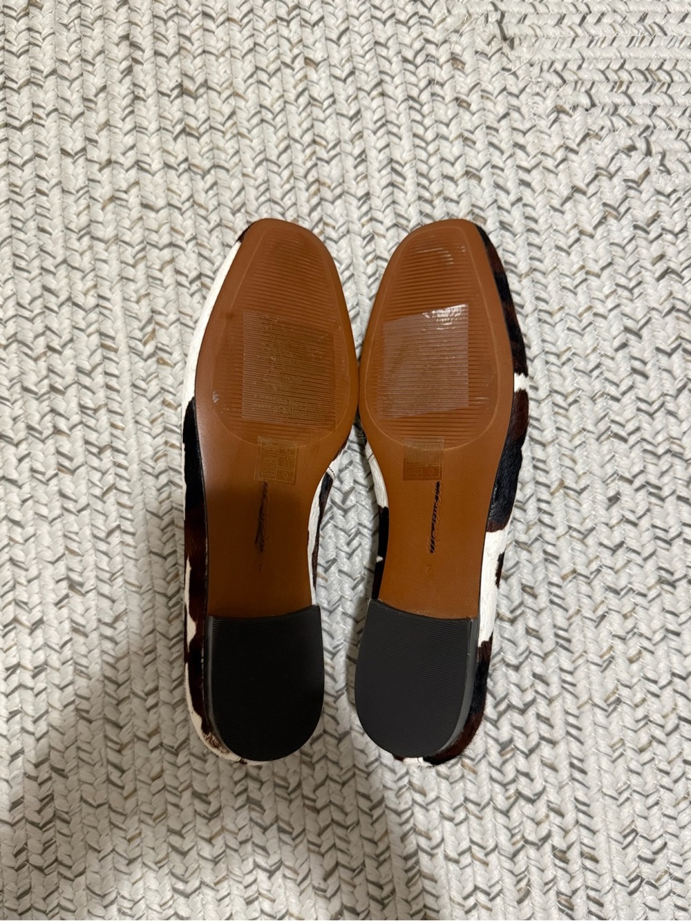 NEW Madewell The Mylie Ballet Flat in Dark Carob Multi (Cow Print Haircalf) - Picture 13 of 14